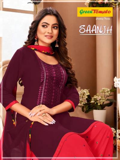 Saanjh Patiyala By Green Tomato Readymade Salwar Kameez Collection